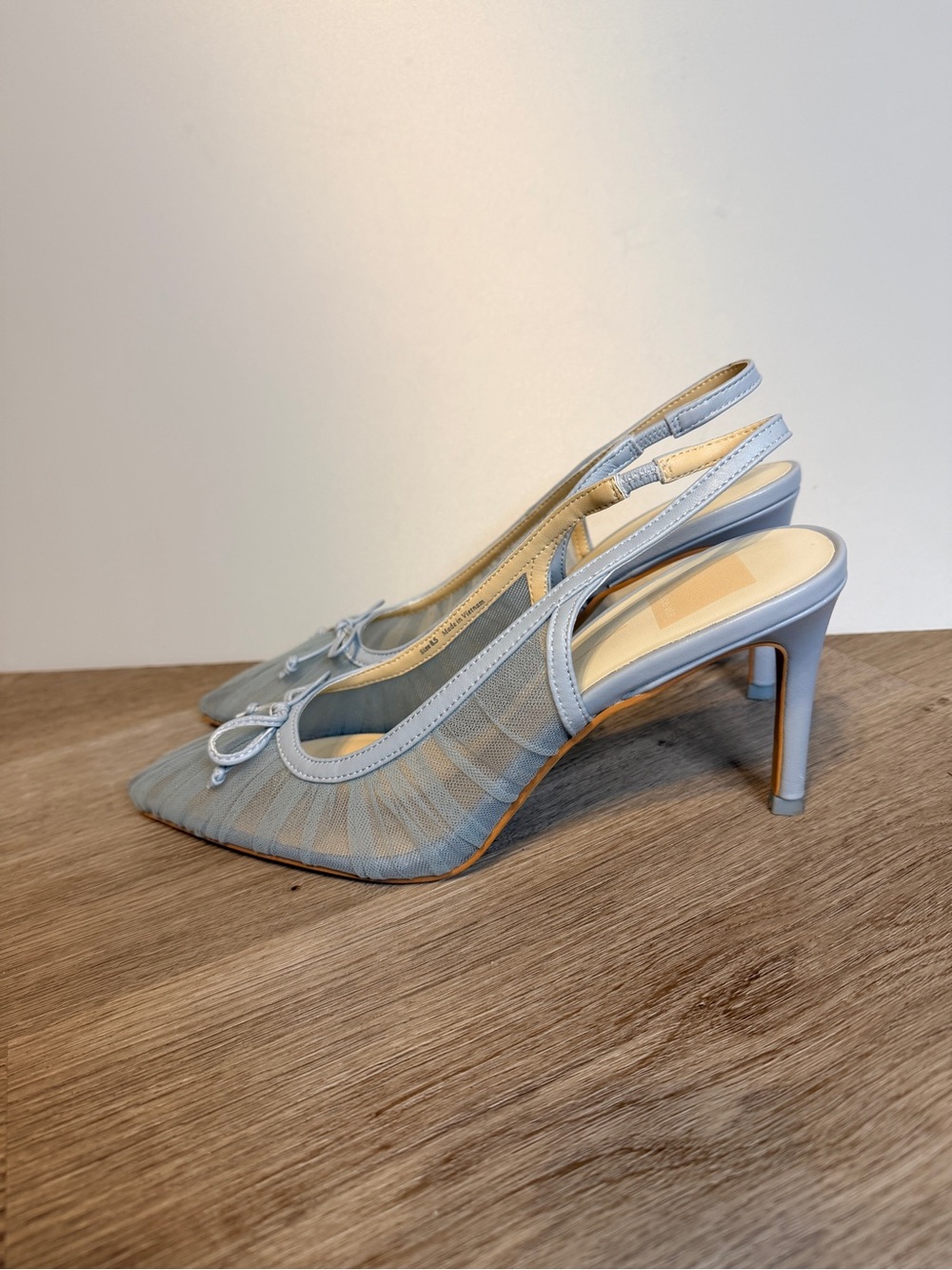 Dolce Vita Yela Tulle Slingback Heels - Picture 3 of 6